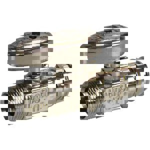 1/2 x 3/8 in. PEX Expansion x UNEF Straight Supply Stop Valve in Chrome Plated